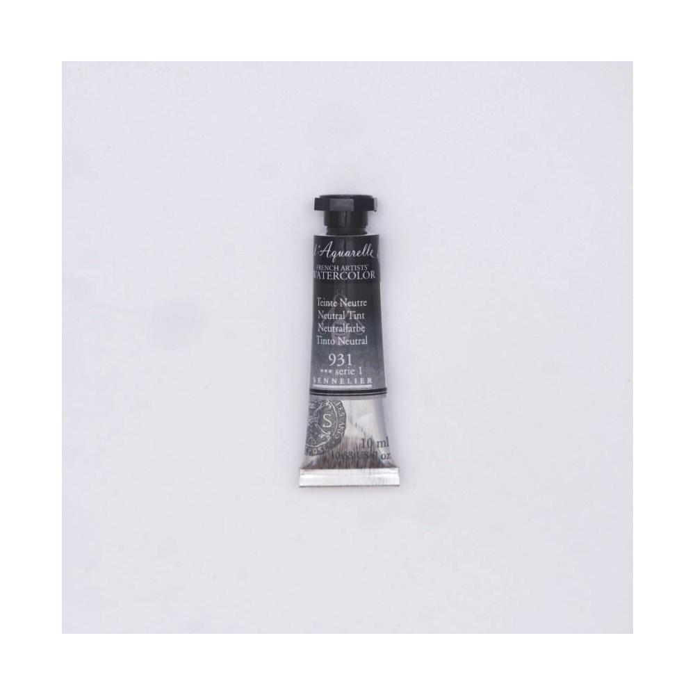 Farba akwarelowa l’Aquarelle - Sennelier - 931, Neutral Tint, 10 ml