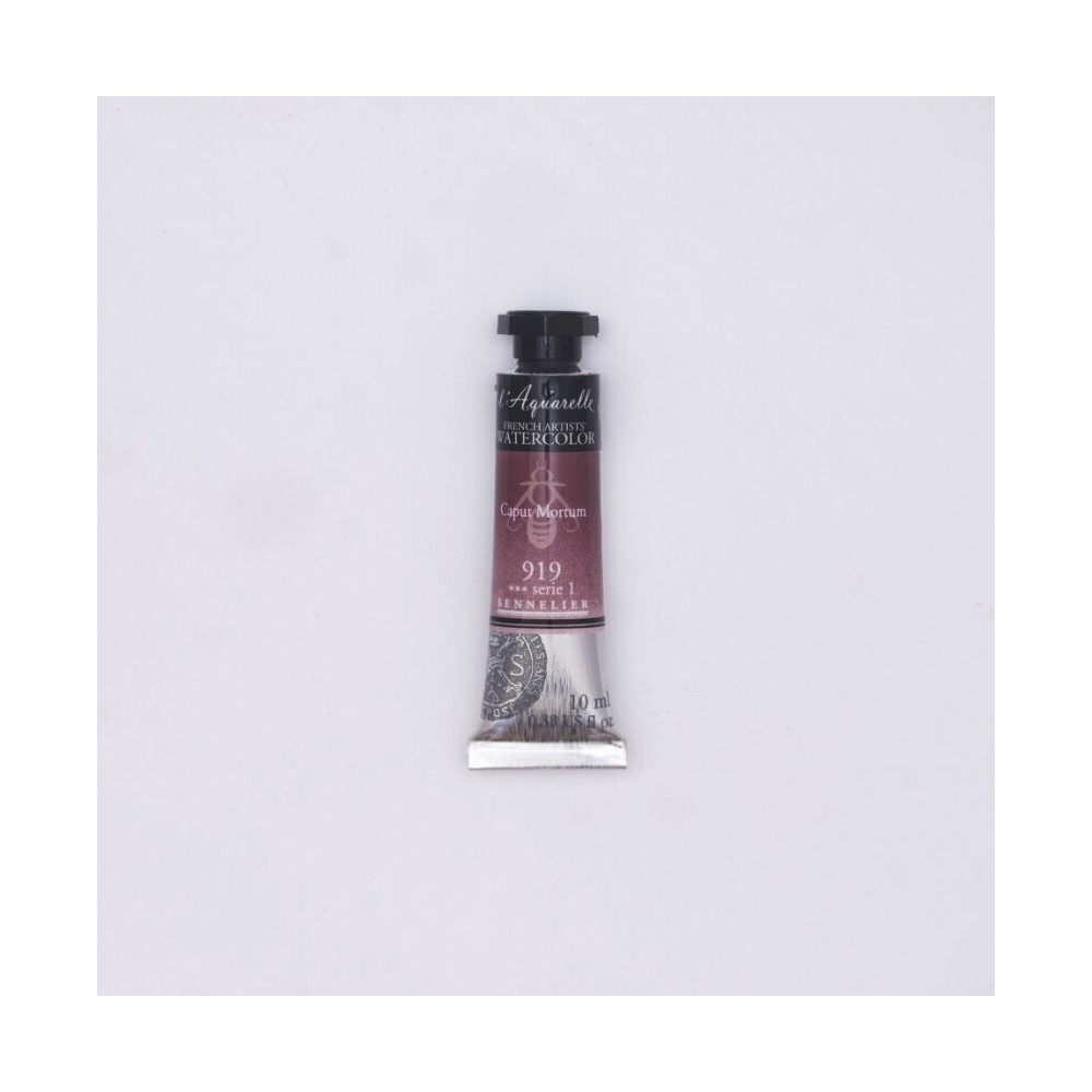 Farba akwarelowa l’Aquarelle - Sennelier - 919, Caput Mortum, 10 ml
