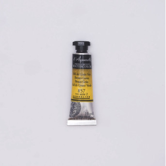 Farba akwarelowa l’Aquarelle - Sennelier - 857, Brown Green, 10 ml