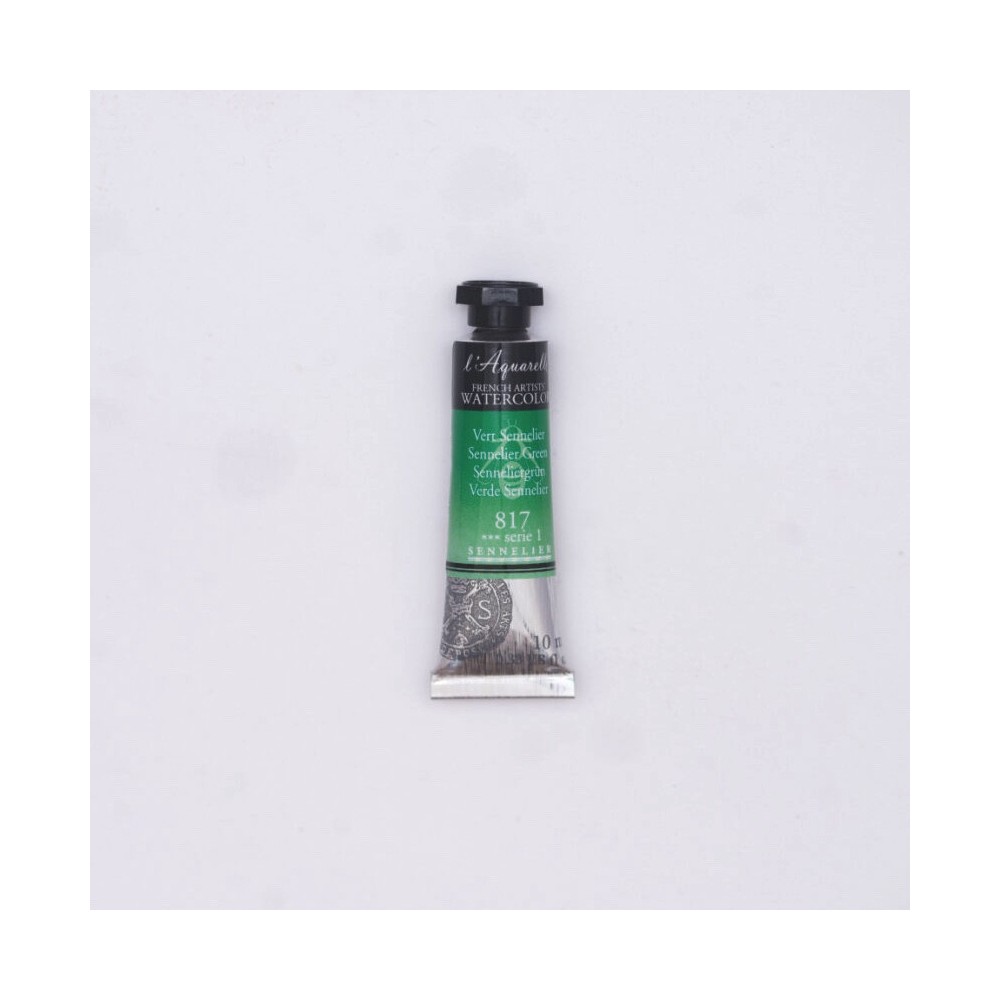 l’Aquarelle watercolor paint - Sennelier - 817, Sennelier Green, 10 ml