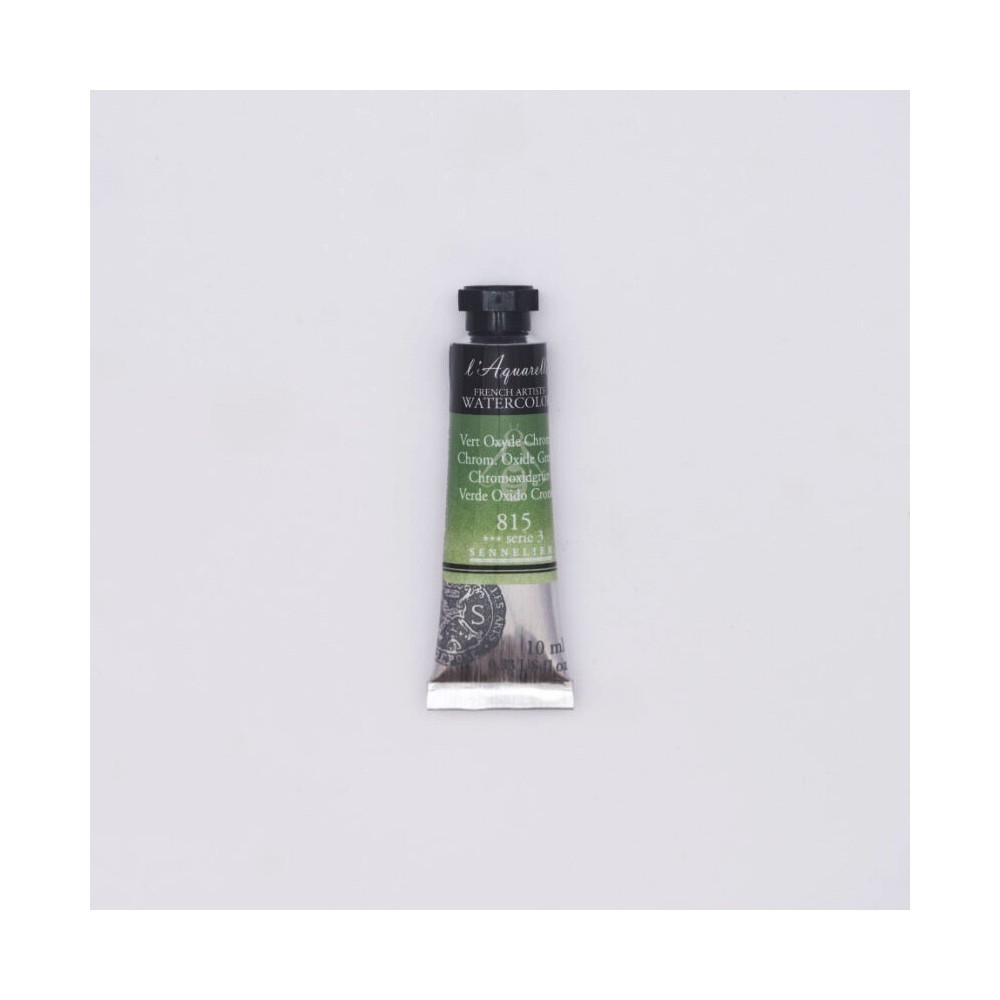 l’Aquarelle watercolor paint - Sennelier - 815, Chromium Oxide Green, 10 ml