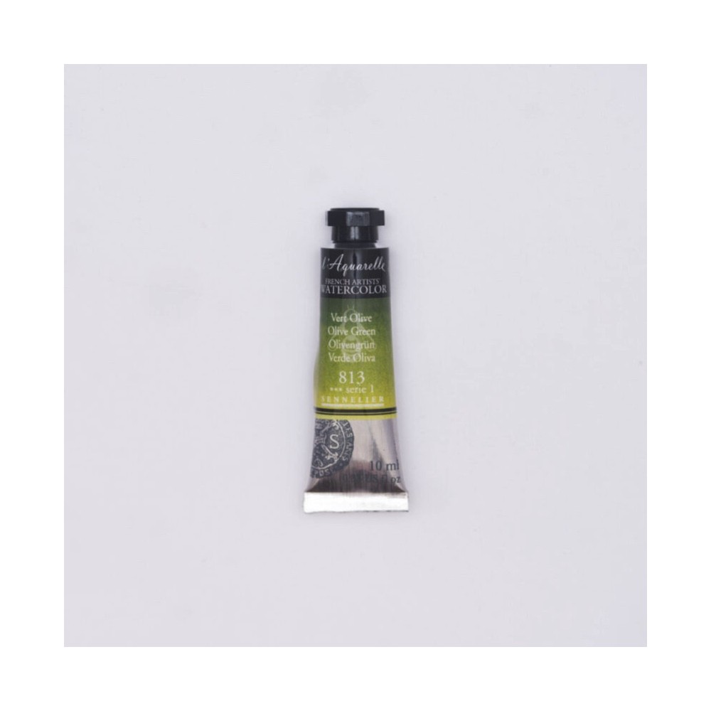 l’Aquarelle watercolor paint - Sennelier - 813, Olive Green, 10 ml