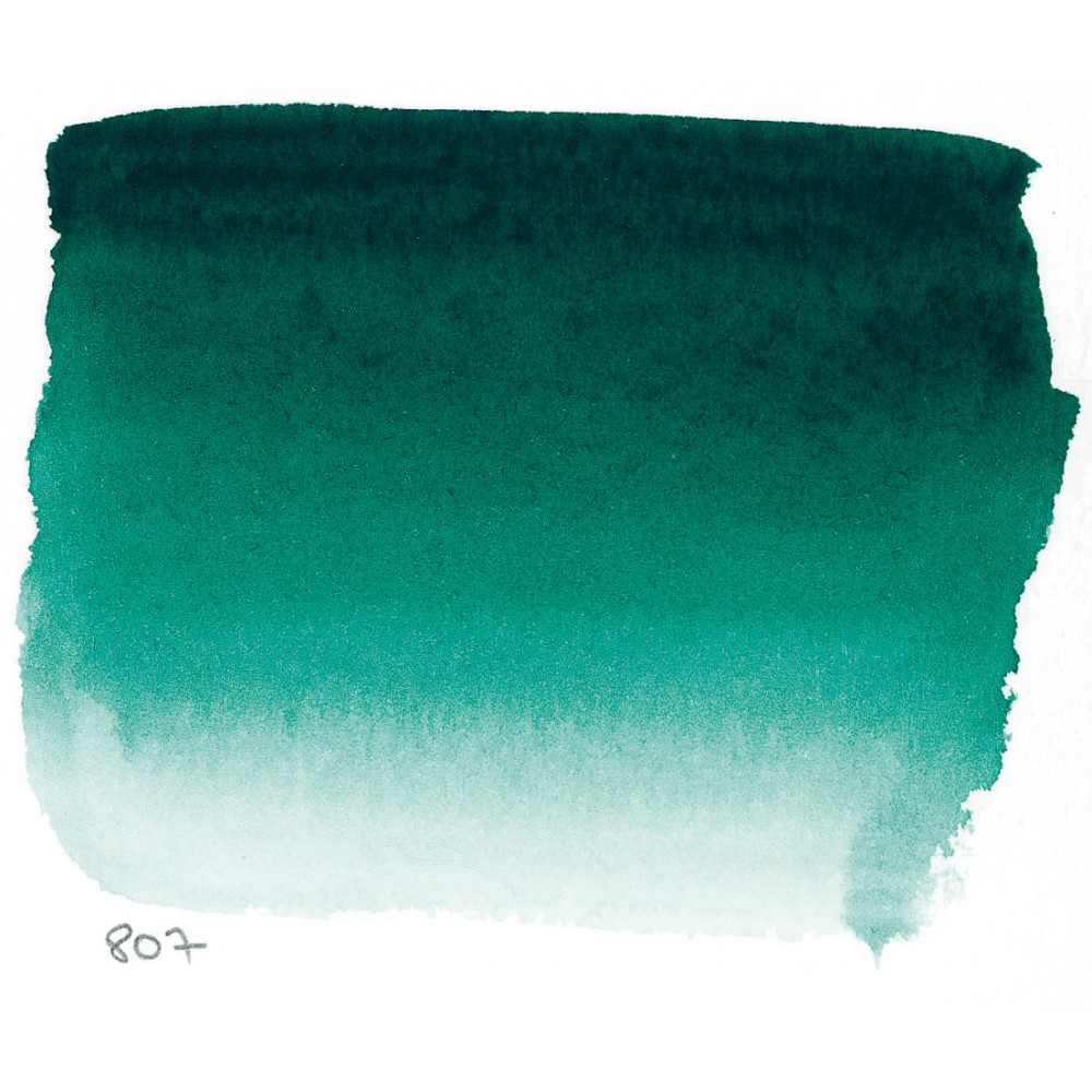 Farba akwarelowa l’Aquarelle - Sennelier - 807, Phthalo Green Deep, 10 ml
