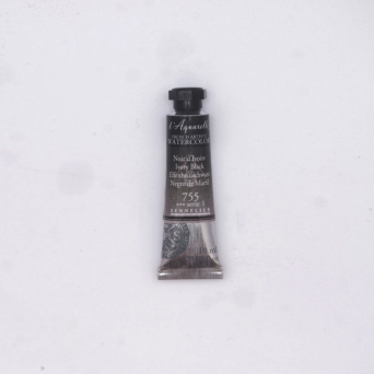 l’Aquarelle watercolor paint - Sennelier - 755, Ivory Black, 10 ml