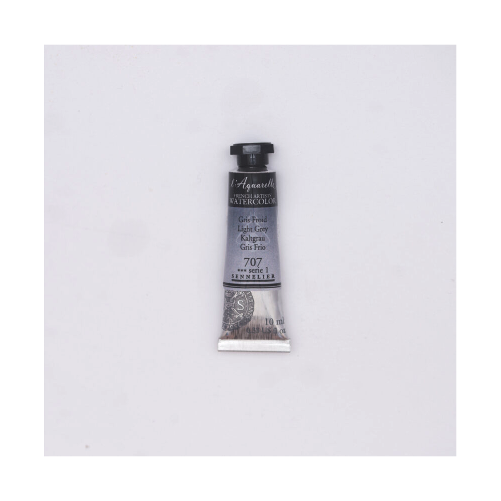l’Aquarelle watercolor paint - Sennelier - 707, Light Grey, 10 ml