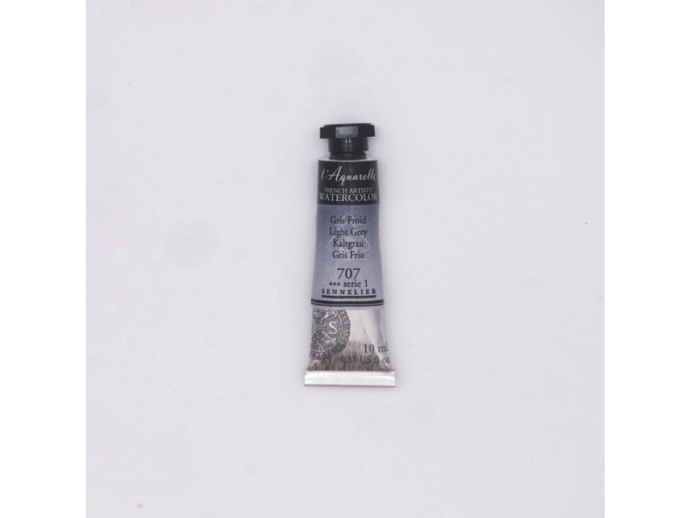 l’Aquarelle watercolor paint - Sennelier - 707, Light Grey, 10 ml
