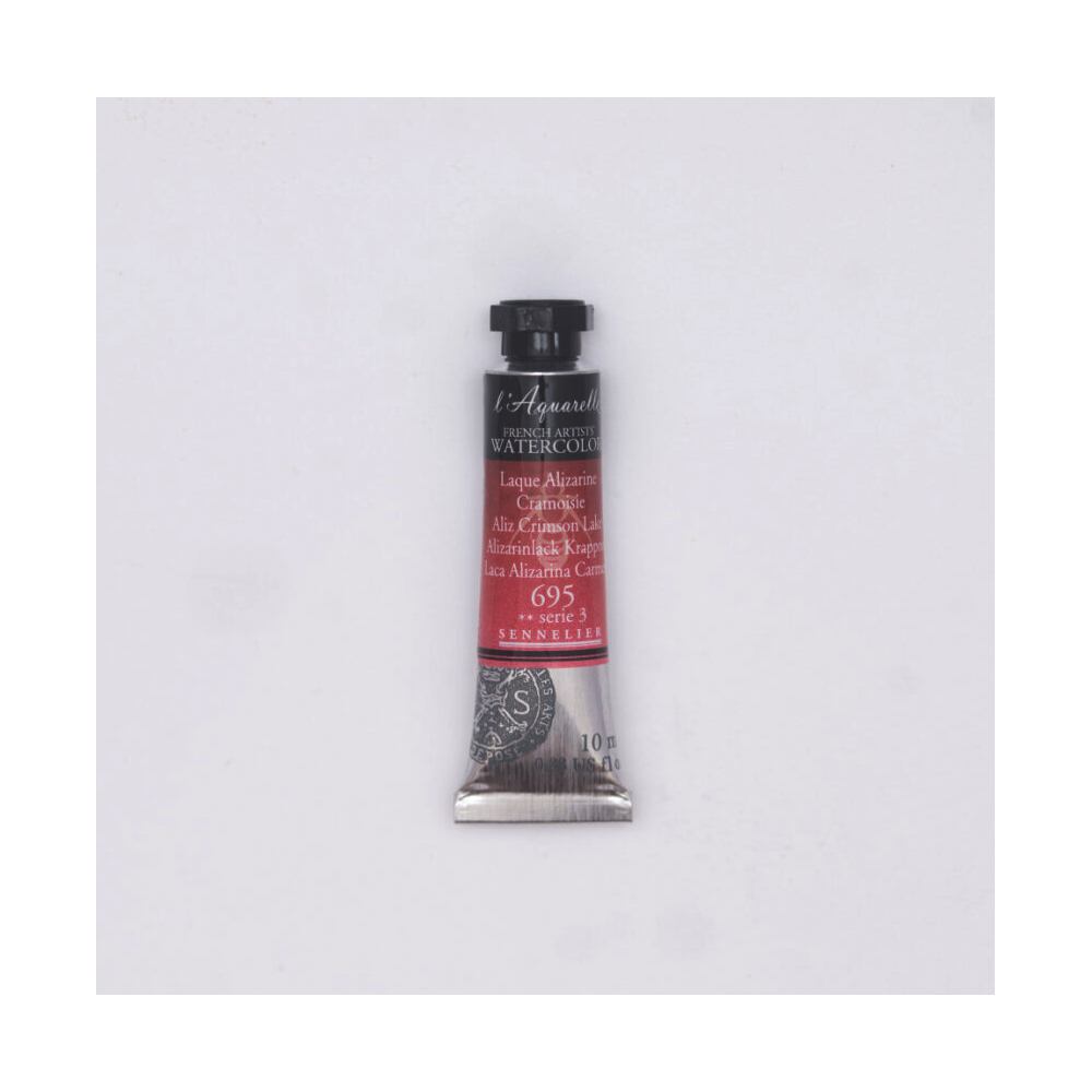 Farba akwarelowa l’Aquarelle - Sennelier - 695, Alizarin Crimson Lake, 10 ml