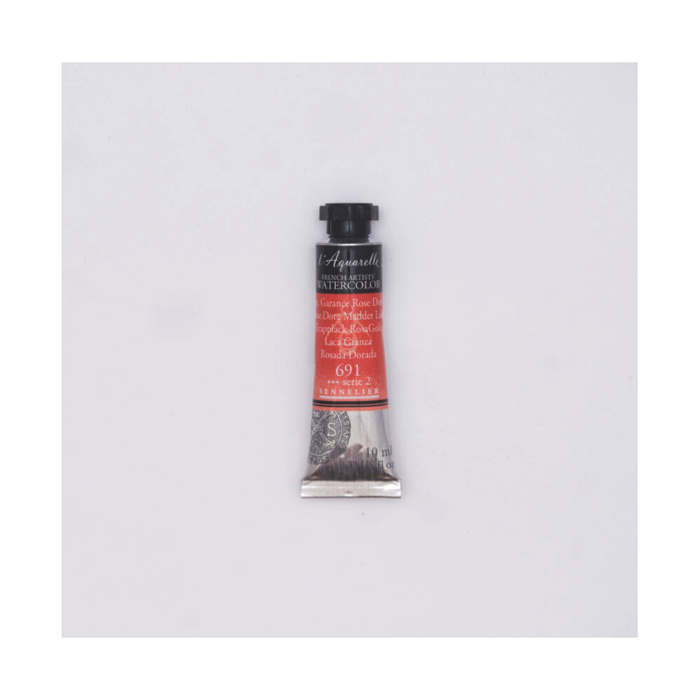 l’Aquarelle watercolor paint - Sennelier - 691, Rose Dore Madder Lake, 10 ml