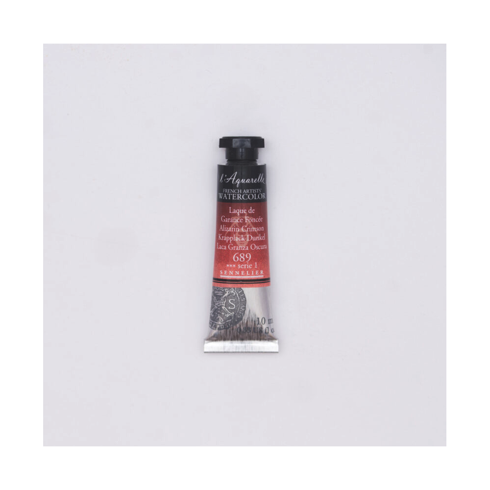 Farba akwarelowa l’Aquarelle - Sennelier - 689, Alizarin Crimson, 10 ml