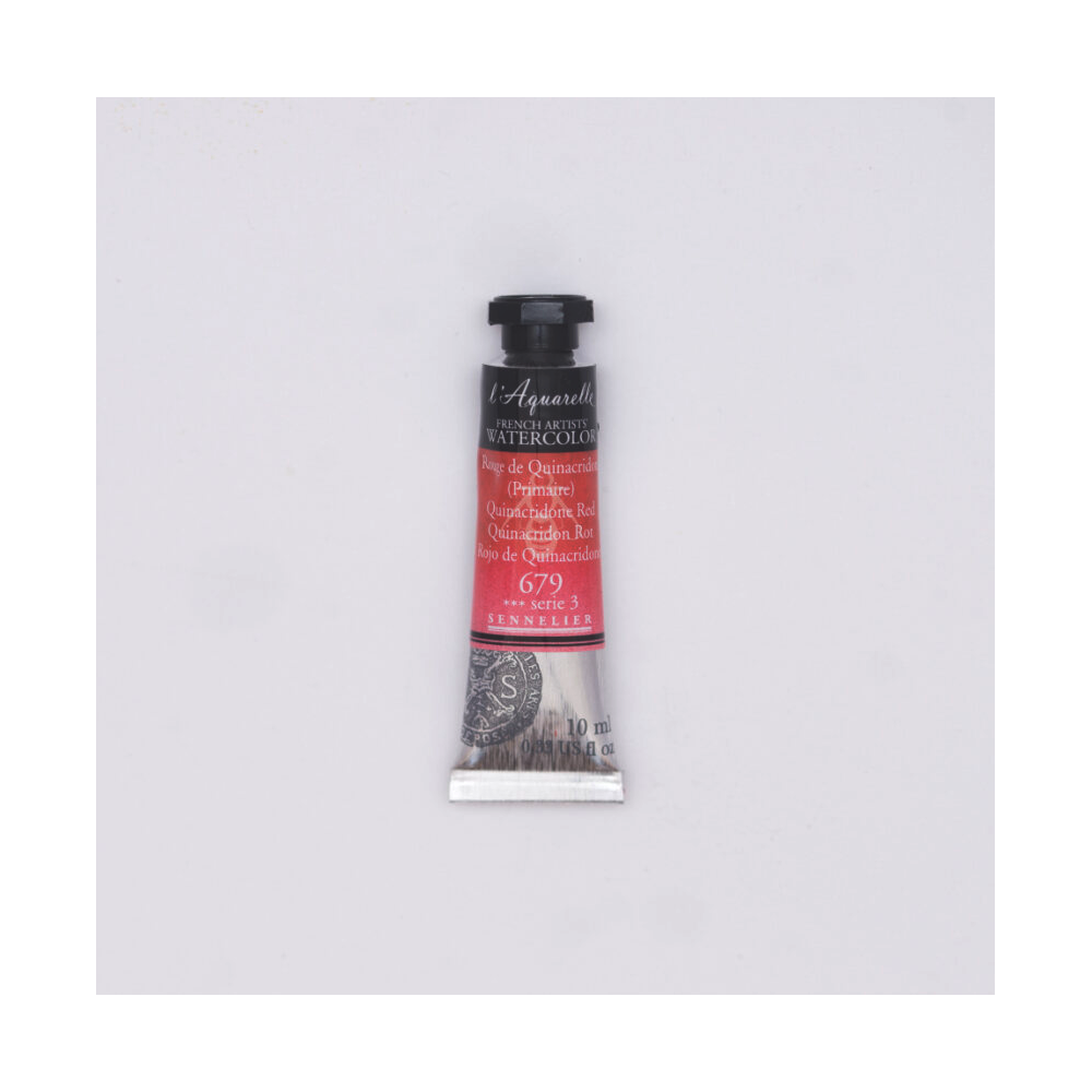 Farba akwarelowa l’Aquarelle - Sennelier - 679, Quinacridone Red, 10 ml