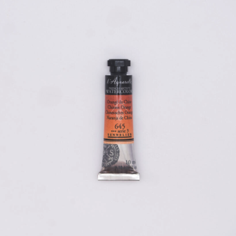 Farba akwarelowa l’Aquarelle - Sennelier - 645, Chinese Orange, 10 ml