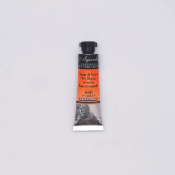 l’Aquarelle watercolor paint - Sennelier - 640, Red Orange, 10 ml