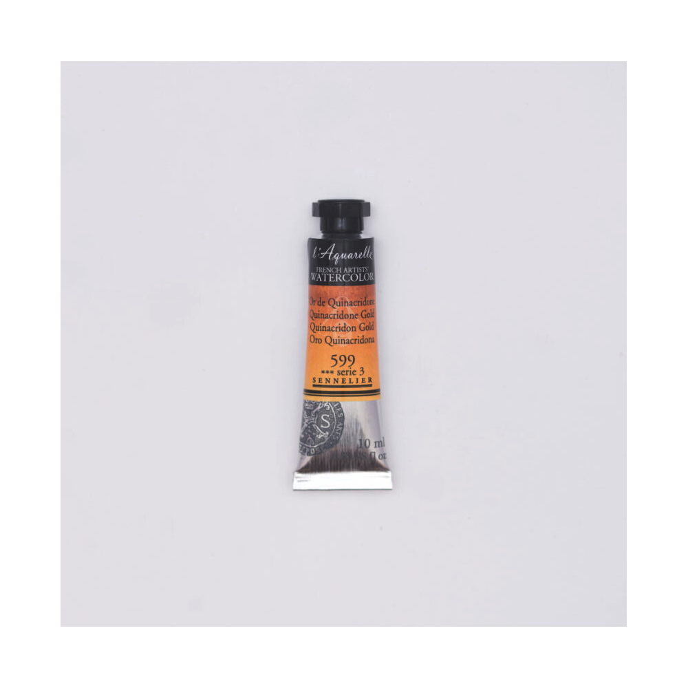 Farba akwarelowa l’Aquarelle - Sennelier - 599, Quinacridone Gold, 10 ml