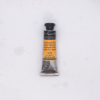 l’Aquarelle watercolor paint - Sennelier - 579, Sennelier Yellow Deep, 10 ml