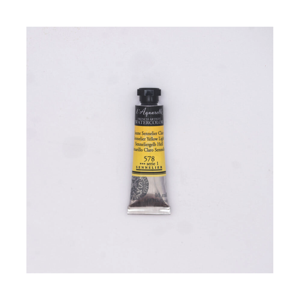 l’Aquarelle watercolor paint - Sennelier - 578, Sennelier Yellow Light, 10 ml
