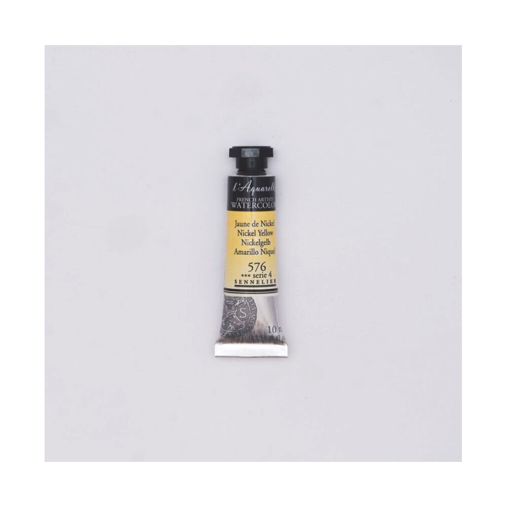 l’Aquarelle watercolor paint - Sennelier - 576, Nickel Yellow, 10 ml