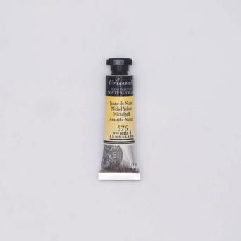 l’Aquarelle watercolor paint - Sennelier - 576, Nickel Yellow, 10 ml