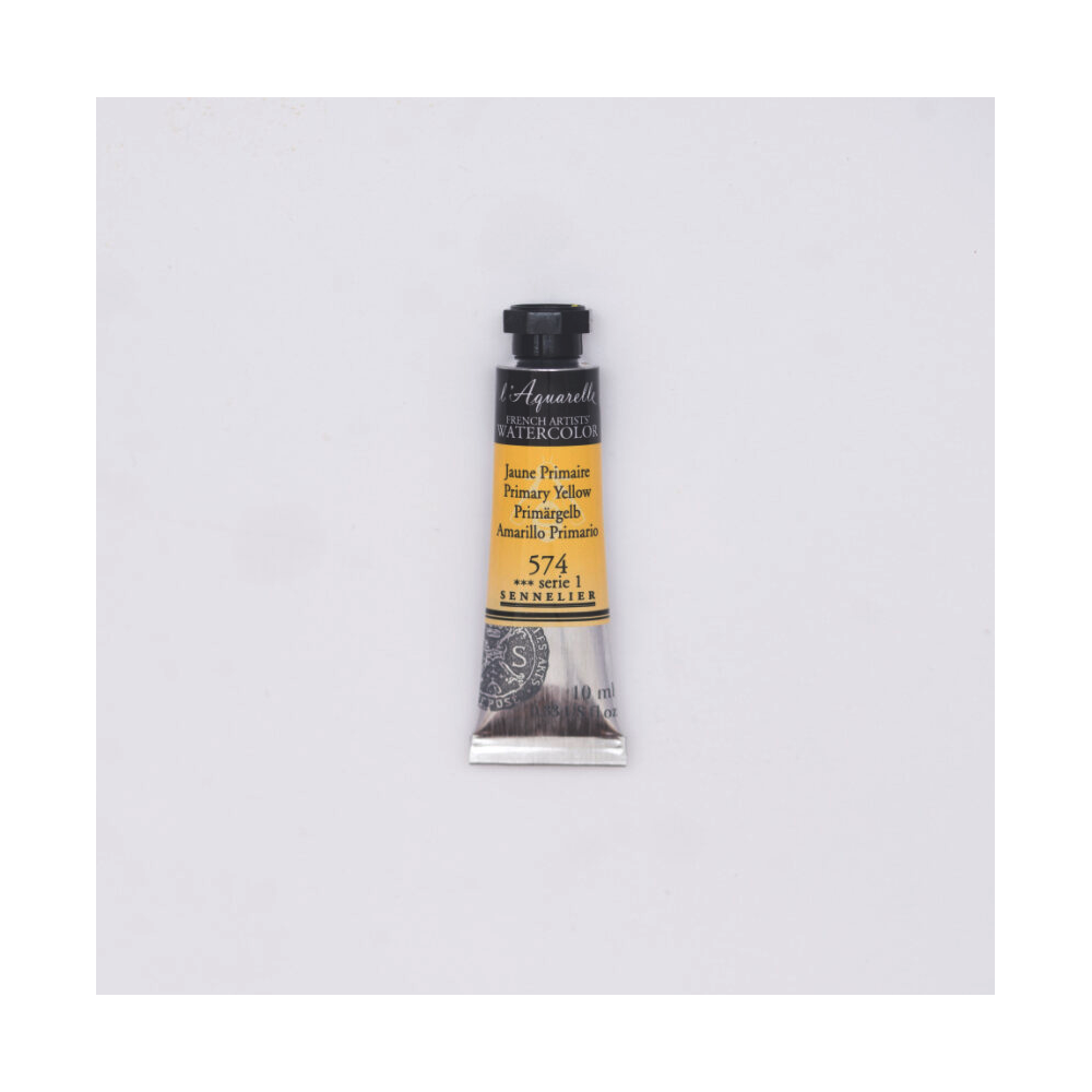 Farba akwarelowa l’Aquarelle - Sennelier - 574, Primary Yellow, 10 ml