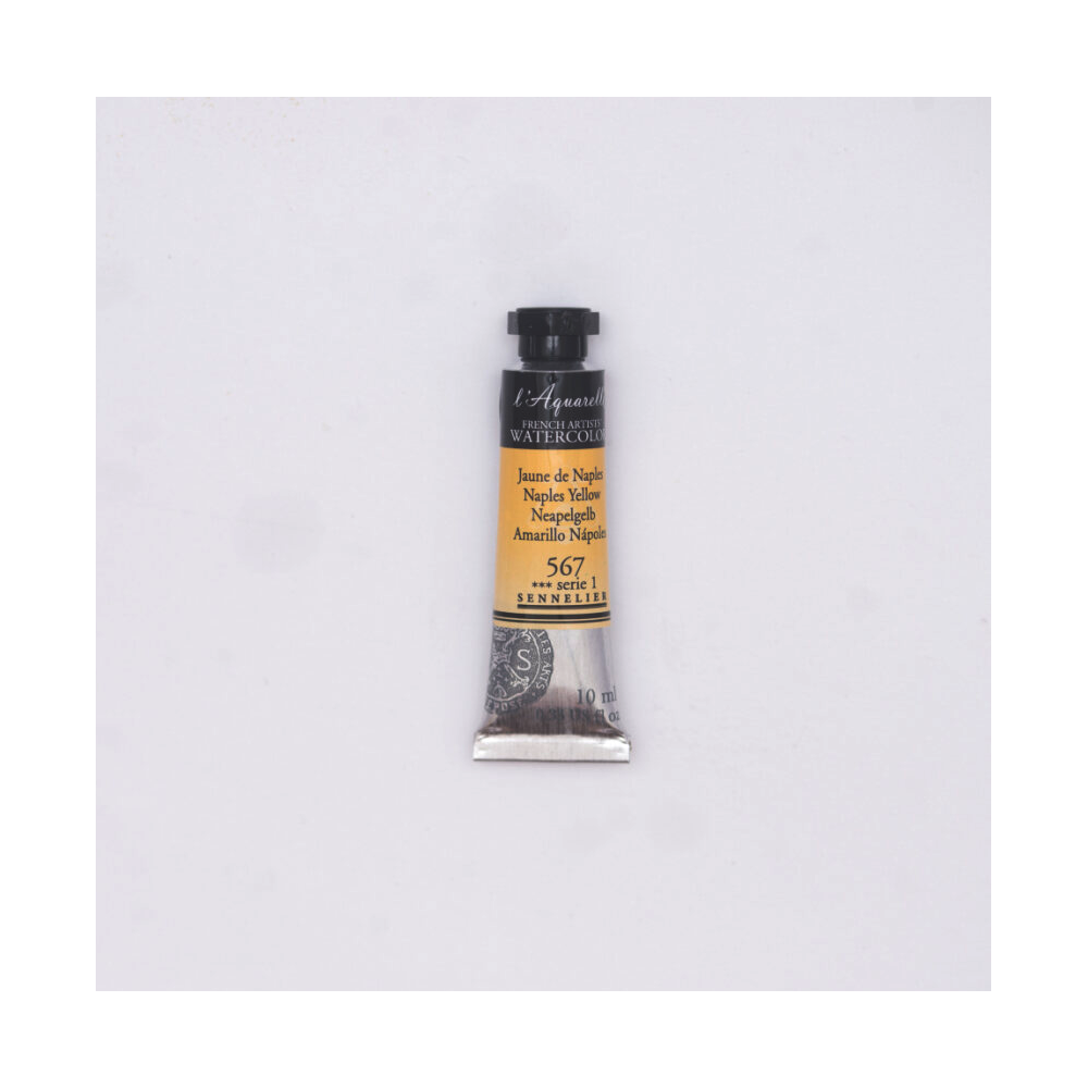 Farba akwarelowa l’Aquarelle - Sennelier - 567, Naples Yellow, 10 ml