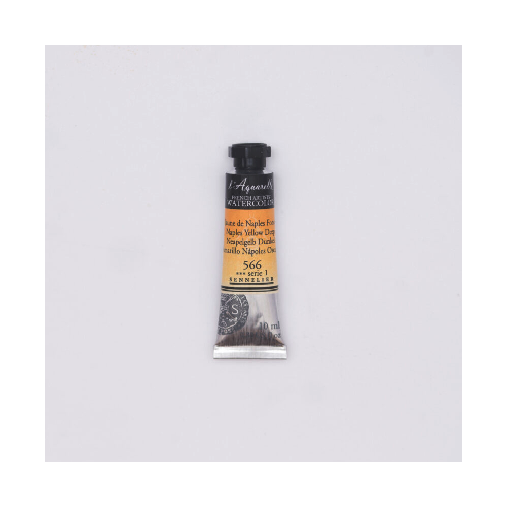 l’Aquarelle watercolor paint - Sennelier - 566, Naples Yellow Deep, 10 ml