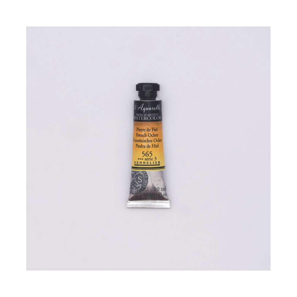 l’Aquarelle watercolor paint - Sennelier - 565, French Ochre, 10 ml