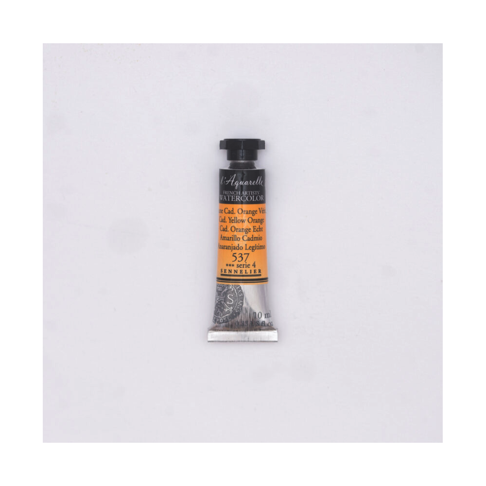 Farba akwarelowa l’Aquarelle - Sennelier - 537, Cadmium Yellow Orange, 10 ml