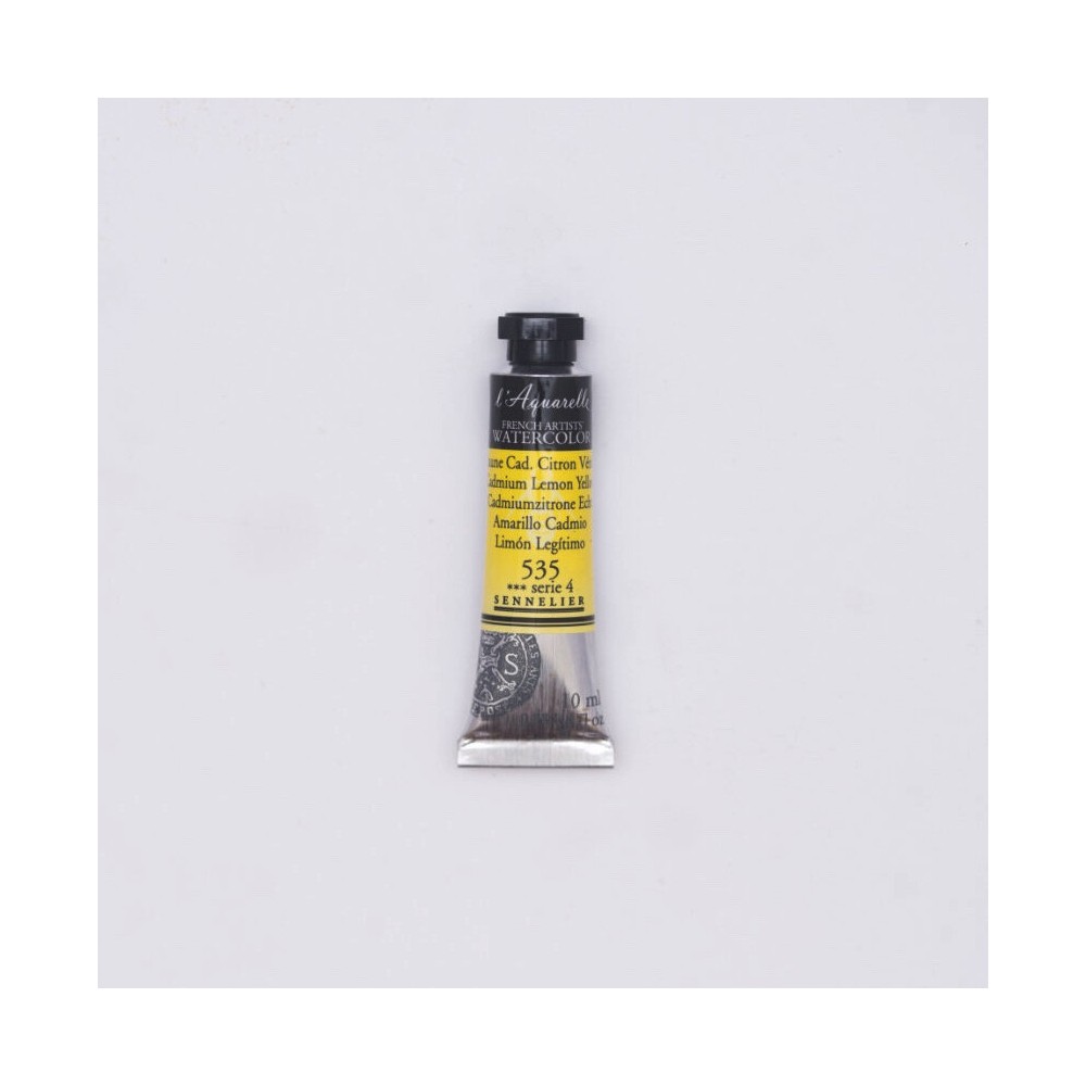 Farba akwarelowa l’Aquarelle - Sennelier - 535, Cadmium Lemon Yellow, 10 ml