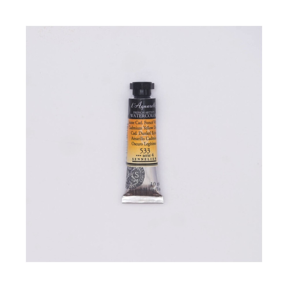l’Aquarelle watercolor paint - Sennelier - 533, Cadmium Yellow Deep, 10 ml