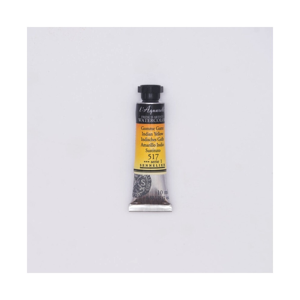 Farba akwarelowa l’Aquarelle - Sennelier - 517 Indian Yellow 10 ml