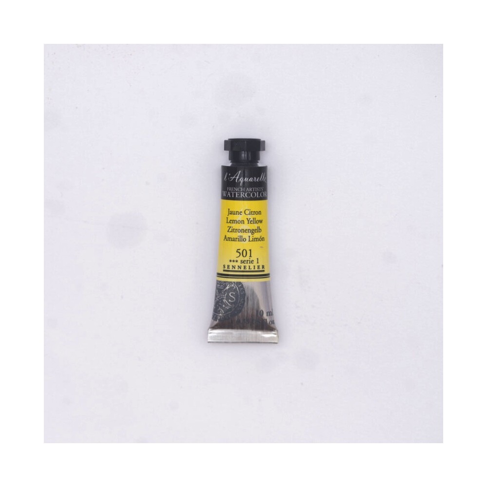 Farba akwarelowa l’Aquarelle - Sennelier - 501 Lemon Yellow 10 ml