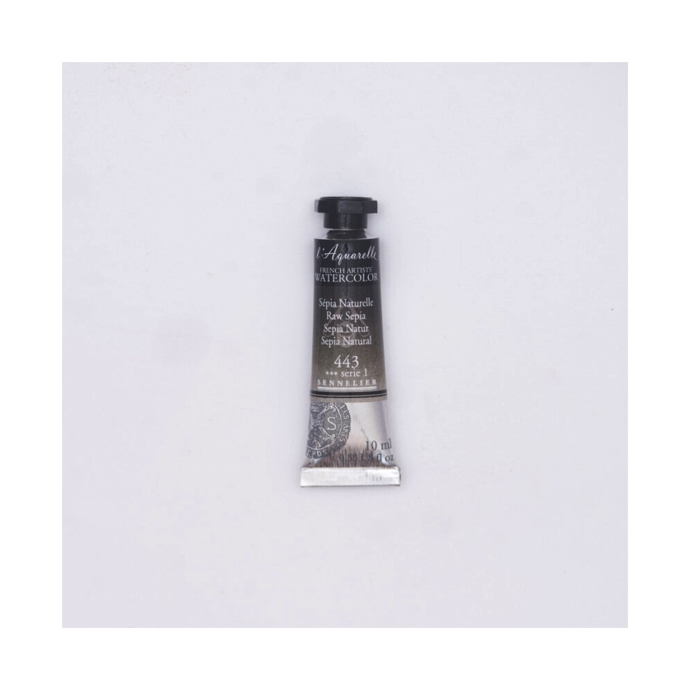 Farba akwarelowa l’Aquarelle - Sennelier - 443 Raw Sepia, 10 ml