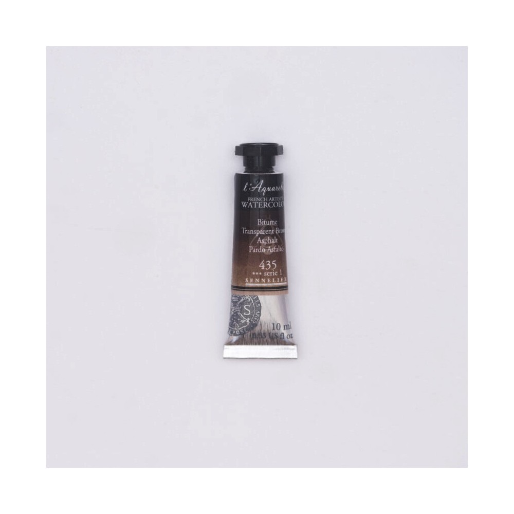l’Aquarelle watercolor paint - Sennelier - 435 Transparent Brown 10 ml
