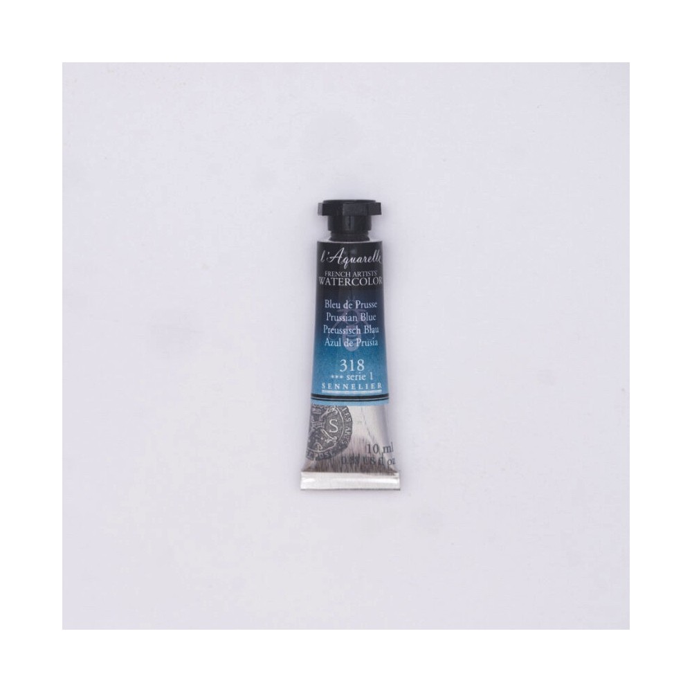 Farba akwarelowa l’Aquarelle - Sennelier - 318, Prussian Blue, 10 ml