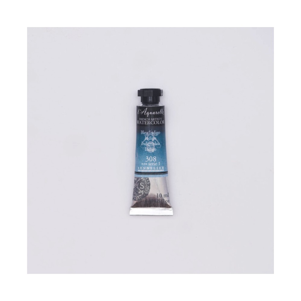 Farba akwarelowa l’Aquarelle - Sennelier - 308, Indigo, 10 ml