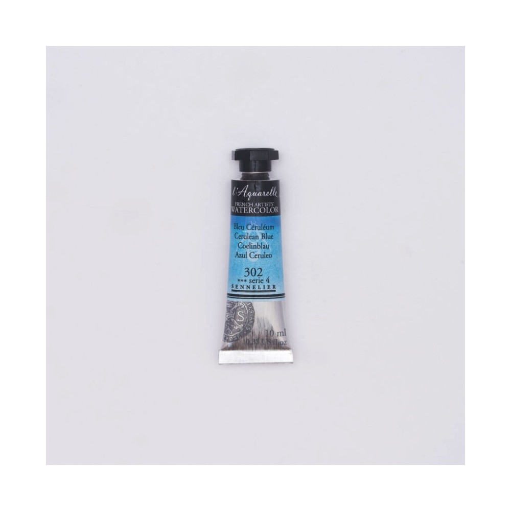 Farba akwarelowa l’Aquarelle - Sennelier - 302, Cerulean Blue, 10 ml