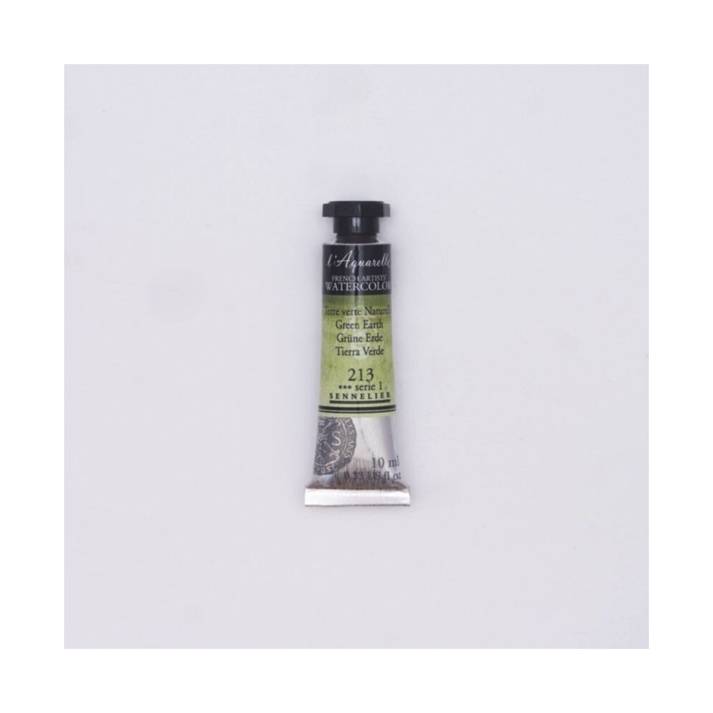 Farba akwarelowa l’Aquarelle - Sennelier - 213 Green Earth, 10 ml