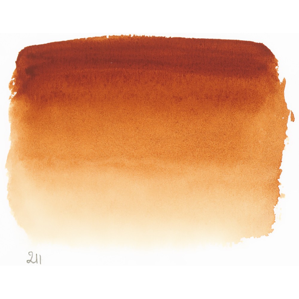Farba akwarelowa l’Aquarelle - Sennelier - 211 Burnt Sienna, 10 ml