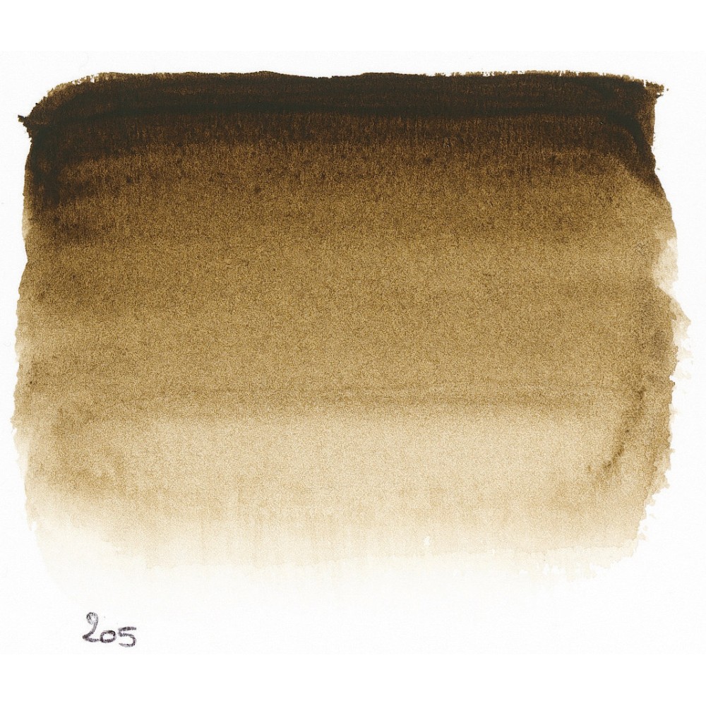 l’Aquarelle watercolor paint - Sennelier - 205 Raw Umber, 10 ml