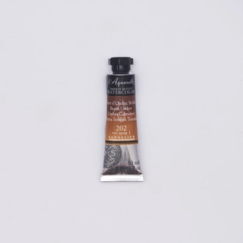 l’Aquarelle watercolor paint - Sennelier - 202 Burnt Umber, 10 ml