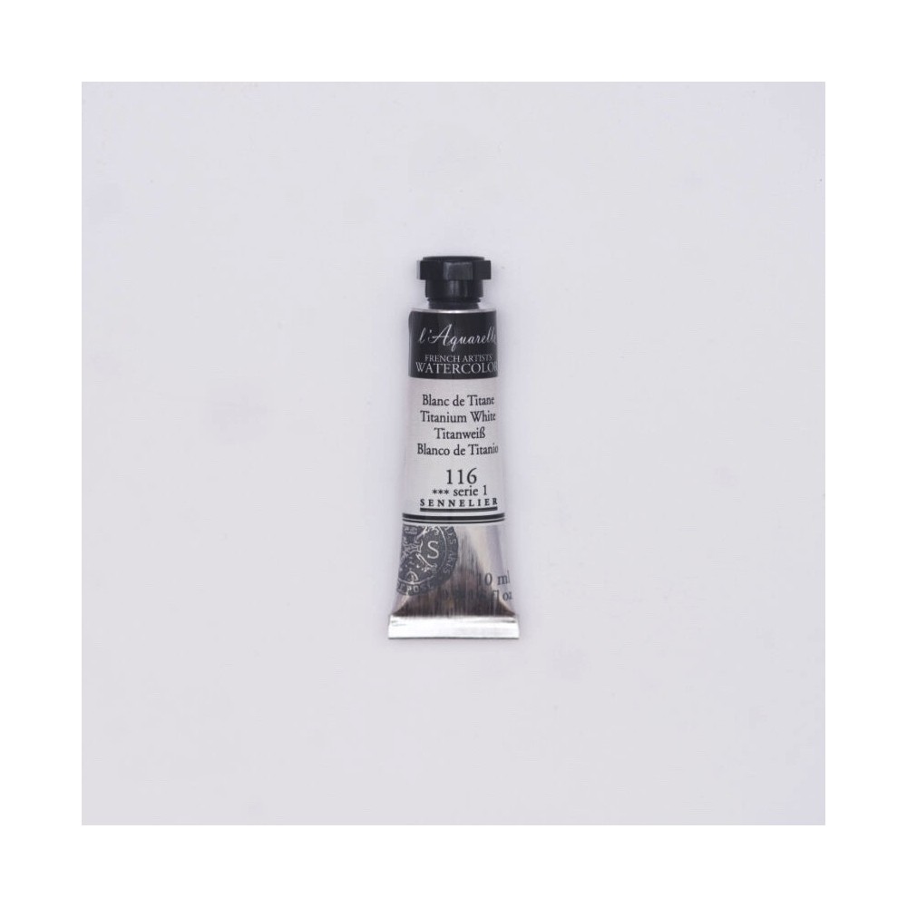 l’Aquarelle watercolor paint - Sennelier - 116 Titanium White, 10 ml
