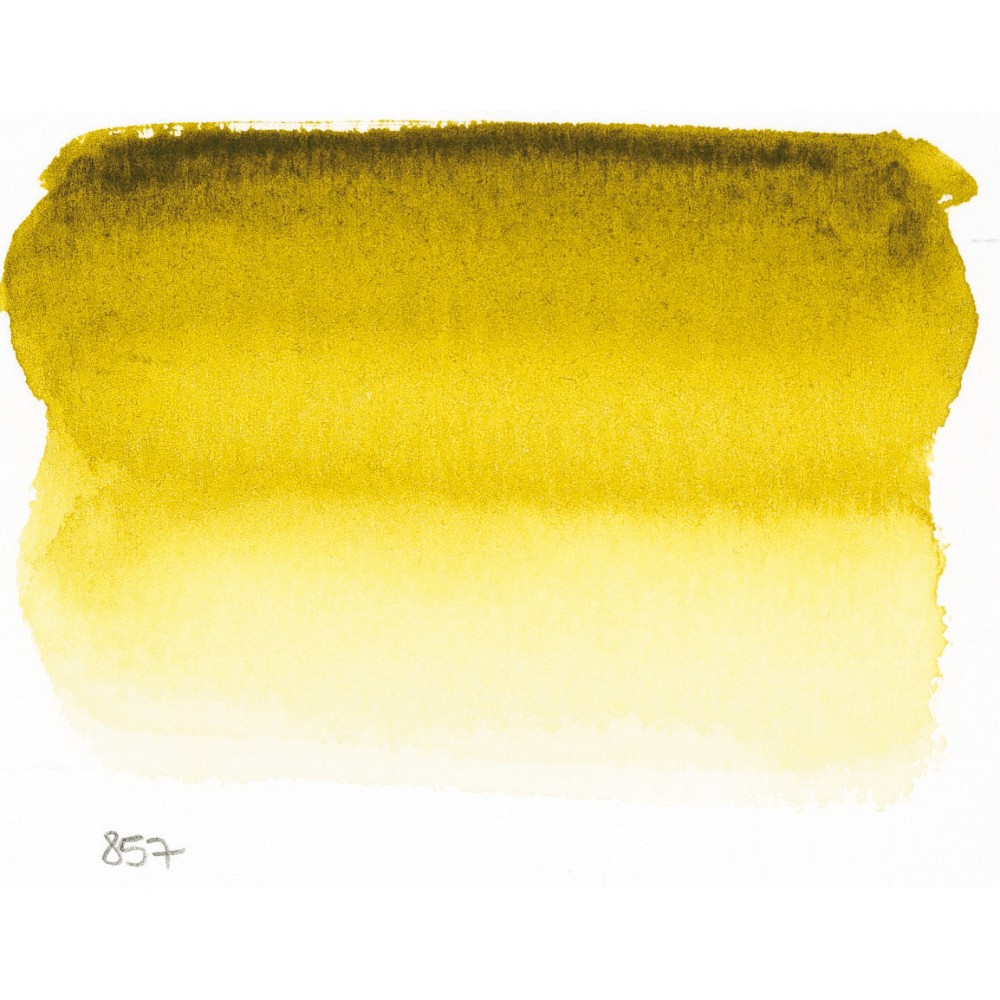 l’Aquarelle watercolor paint half pan - Sennelier - 857 Brown Green