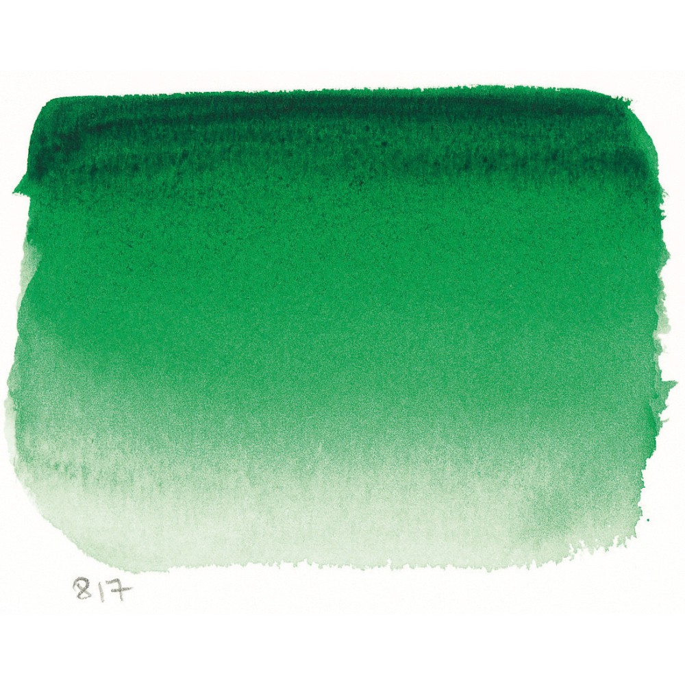l’Aquarelle watercolor paint half pan - Sennelier - 817, Sennelier Green