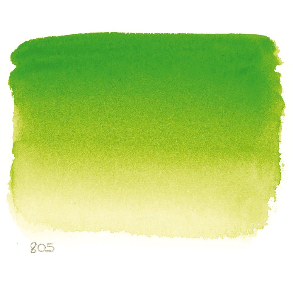 l’Aquarelle watercolor paint half pan - Sennelier - 805 Phthalo Green Light