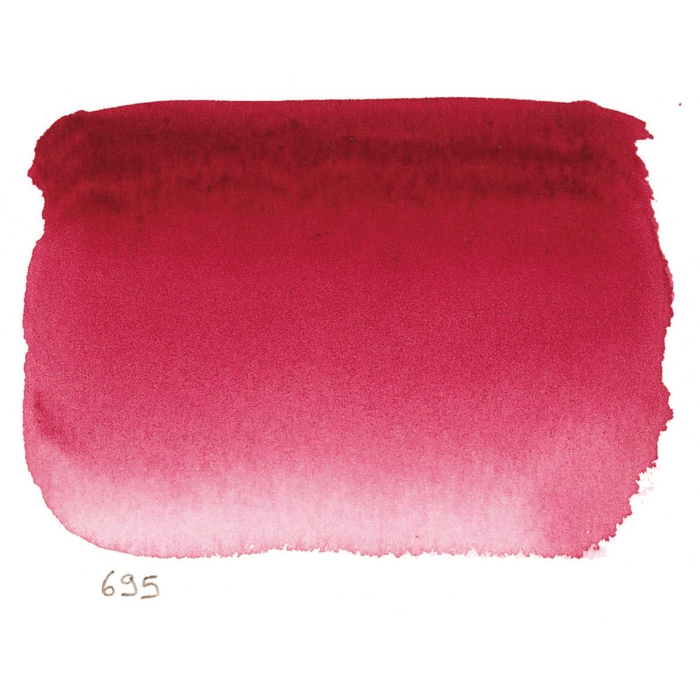 Farba akwarelowa w półkostce l’Aquarelle - Sennelier - 695 Alizarin Crimson Lake