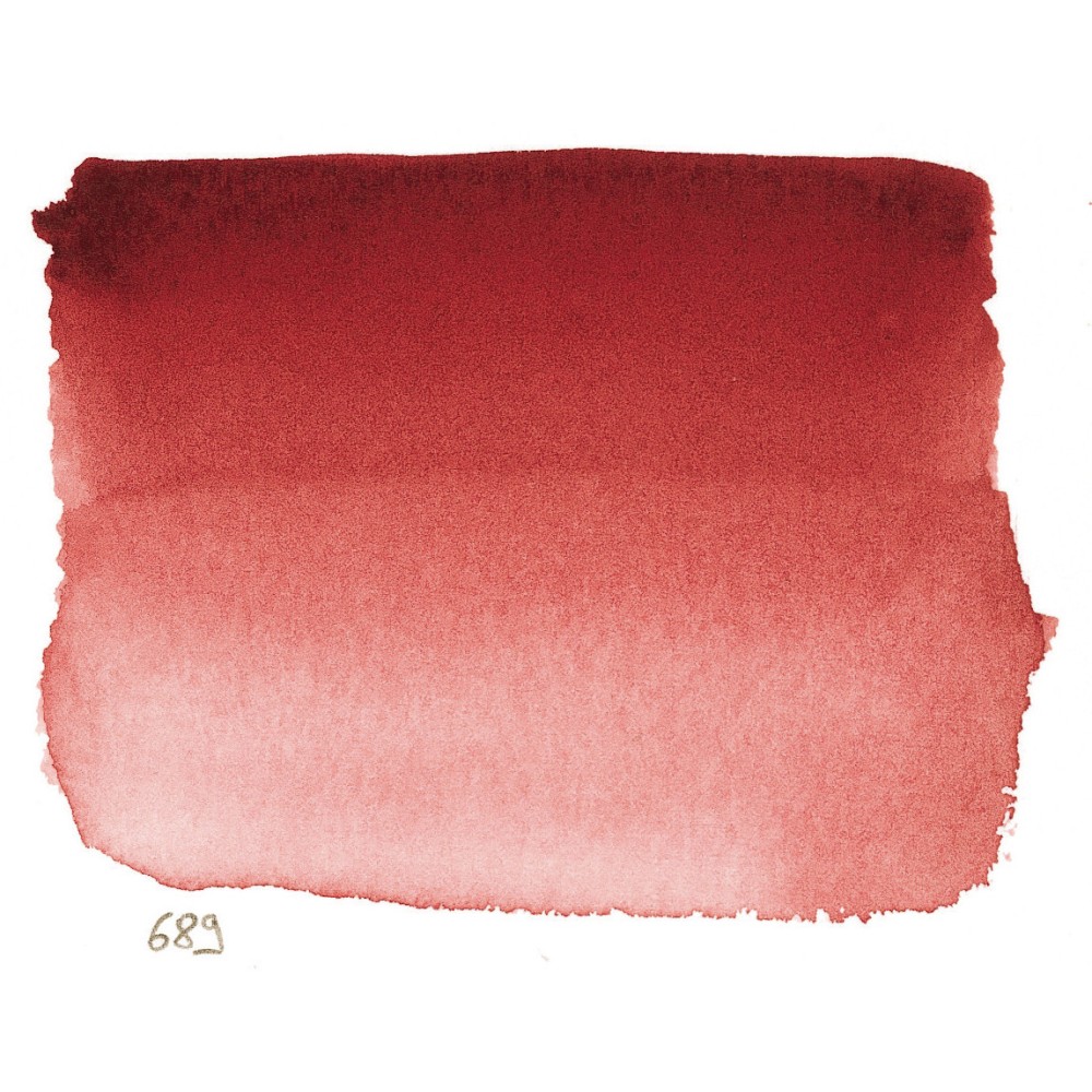 Farba akwarelowa w półkostce l’Aquarelle - Sennelier - 689 Alizarin Crimson