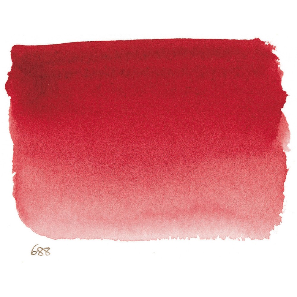 l’Aquarelle watercolor paint half pan - Sennelier - 688 Crimson Lake