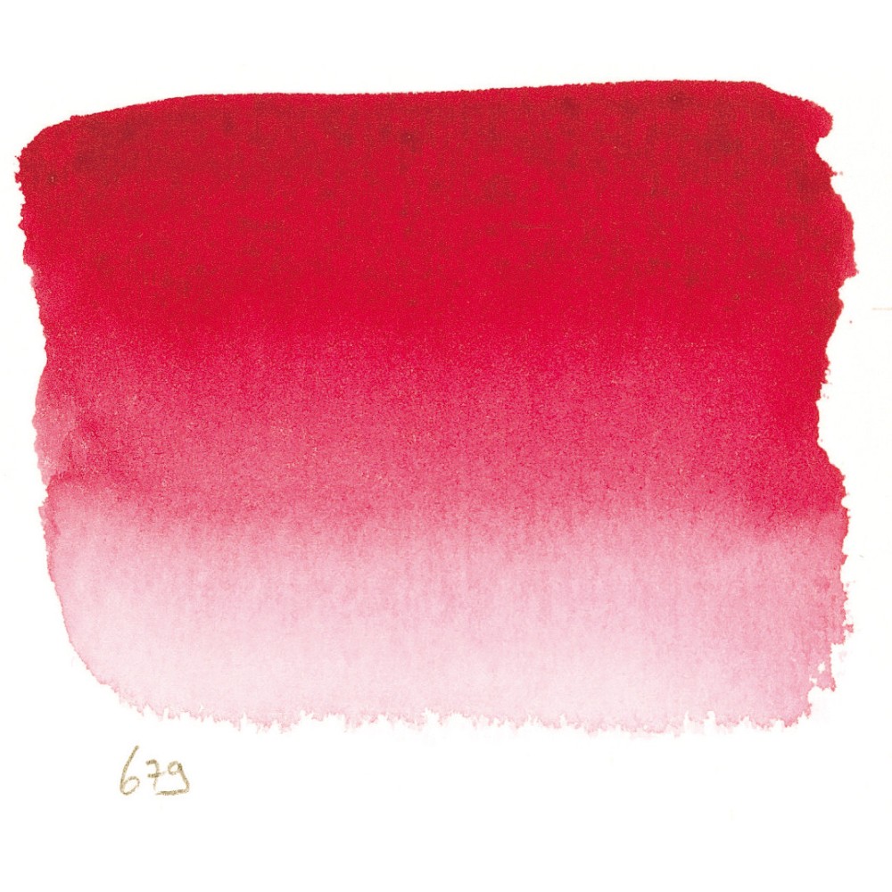 l’Aquarelle watercolor paint half pan - Sennelier - 679 Quinacridone Red