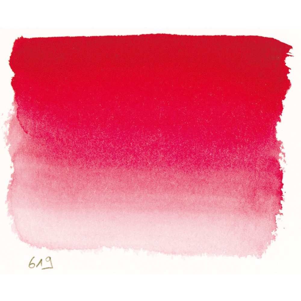l’Aquarelle watercolor paint half pan - Sennelier - 619 Bright Red