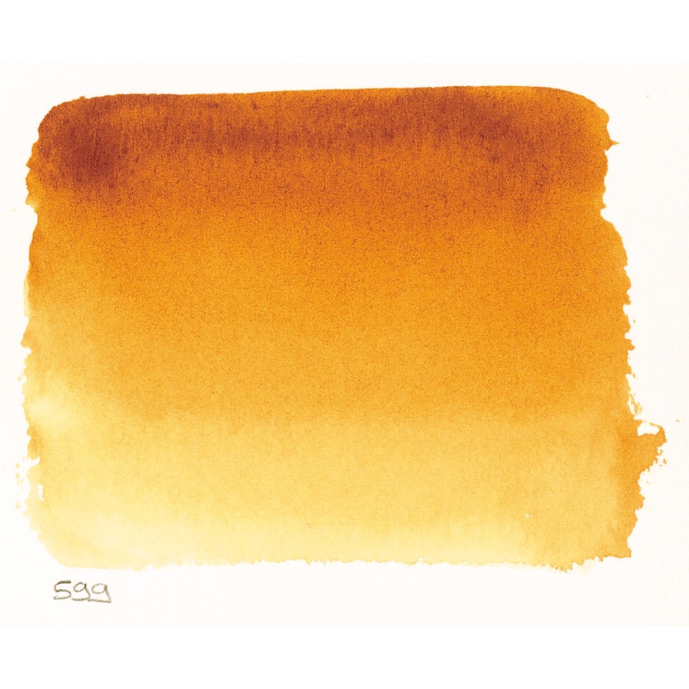 Farba akwarelowa w półkostce l’Aquarelle - Sennelier - 599 Quinacridone Gold
