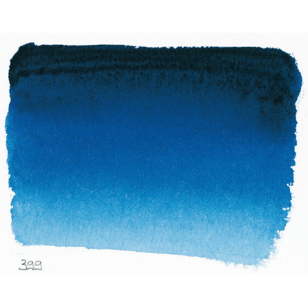 l’Aquarelle watercolor paint half pan - Sennelier - 395 Blue Indanthrene